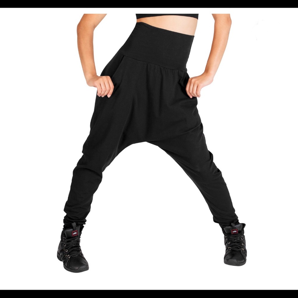 Medium Black Harem Pants by Natalie Dancewear